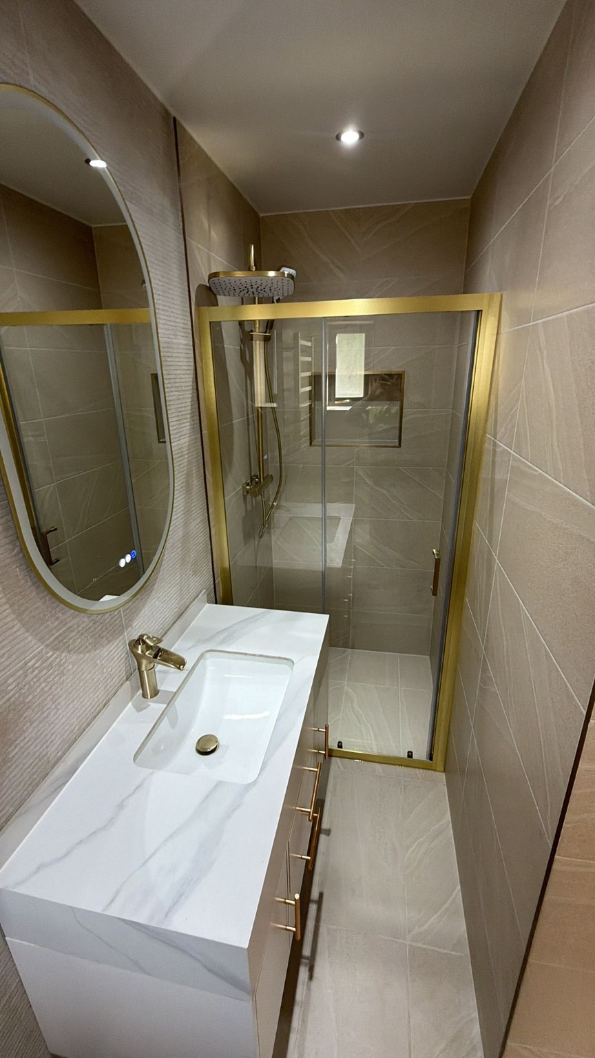 Completed luxury bathroom finish